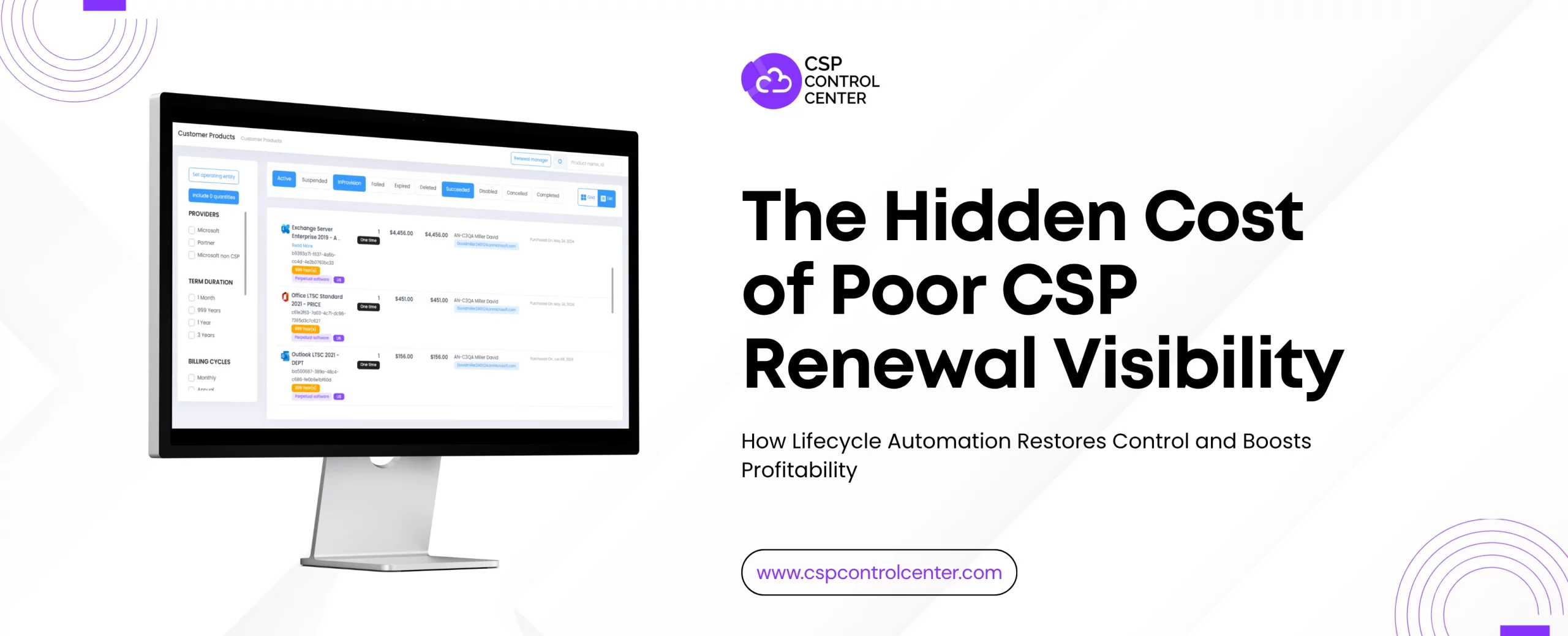 Microsoft CSP Renewal Visibility Dashboard